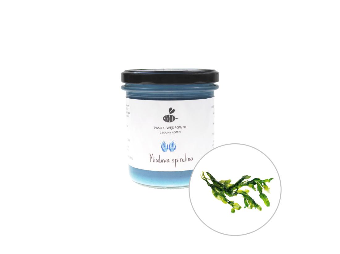 Miód ze Spiruliną 430g