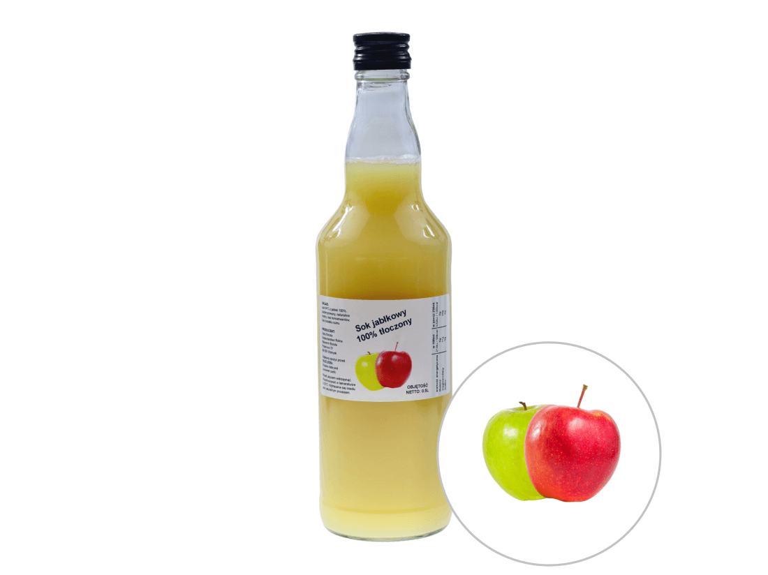 Sok Jabłkowy 100% 0.5L | Naturalny Sok Tłoczony