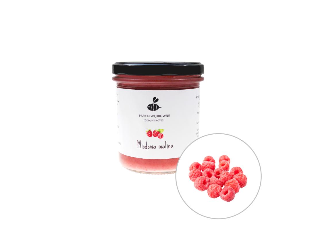 Miód z Maliną 430g