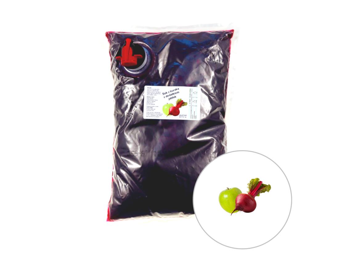 Sok z buraka z dodatkiem jabłek 2L | Naturalny Sok Tłoczony
