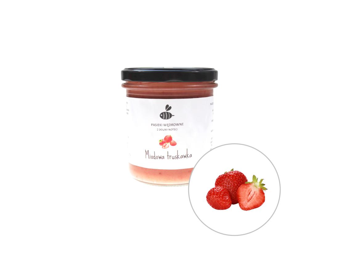 Miód z Truskawką 430g