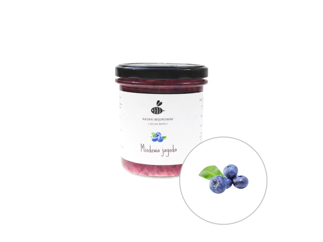 Miód z Jagodą 430g