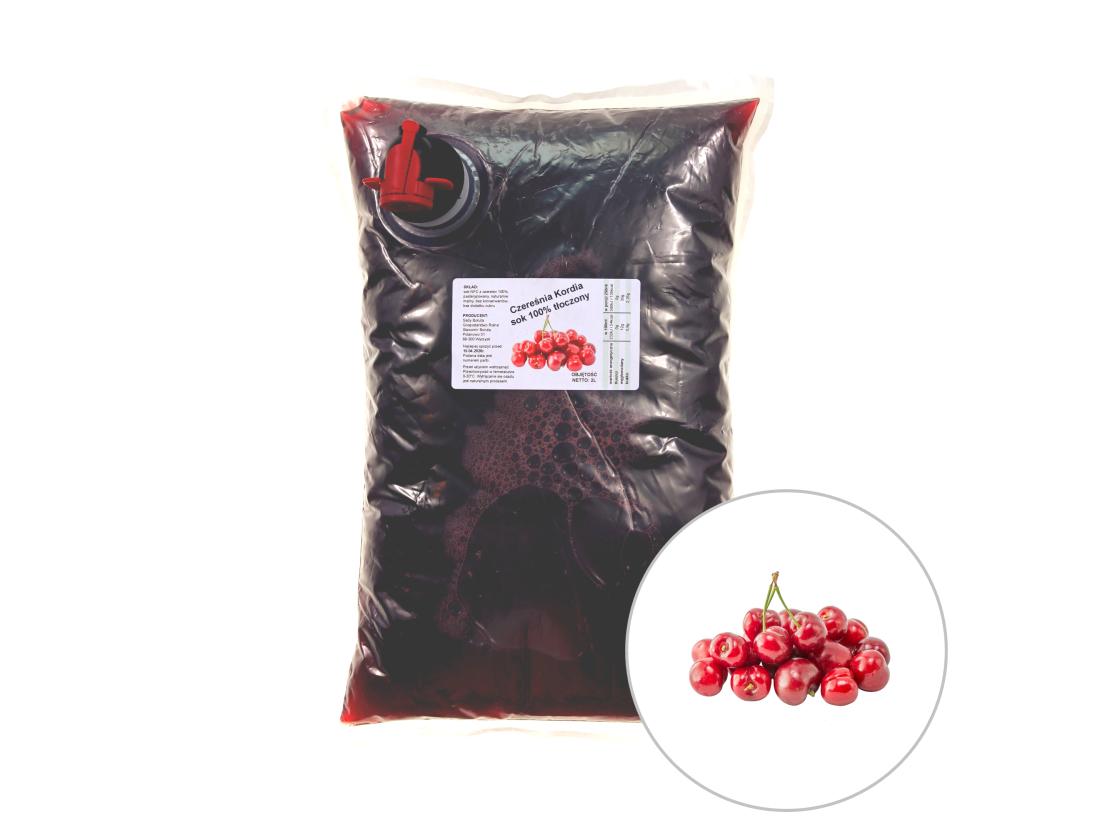 Sok z czereśni Kordia 100% 2L | Naturalny Sok Tłoczony